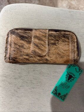 Savage West  Brown Hair-on-Hide Wallet